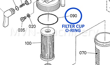 Kubota 16271-43572 O-ring on engine schema